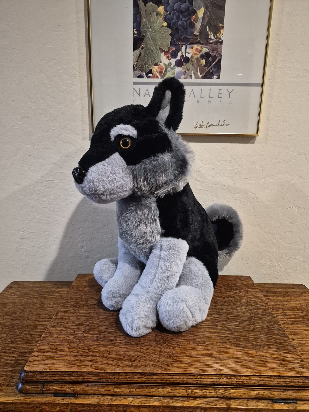 Collectible Vintage Fiesta "Violet" the Wolf Plush Animal Toy 18"